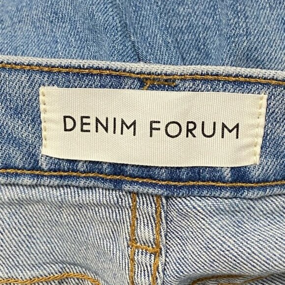 Aritzia Denim Forum The Arlo High Rise Straight Jeans Blue — Size 28, 26L - Picture 10 of 12